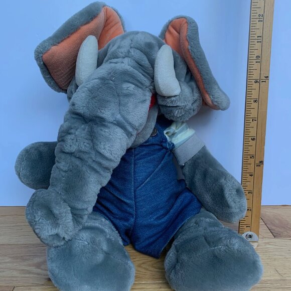 Vintage Heritage Collection “Thunder” Elephant Plush Hand Puppet 15” Stuffie - Picture 7 of 7